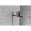 4876 nickel brossé sans cadre, une porte de douche fixe et une porte décalée, grandes poulies 70 SM 304 SUS avec fonction de fermeture douce réglable, avec nettoyage facile à utiliser et poignée anti-déflagrante-126154084