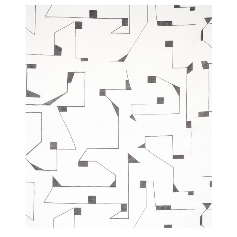 Schumacher x Porter Teleo Circuit Fabric, Gray