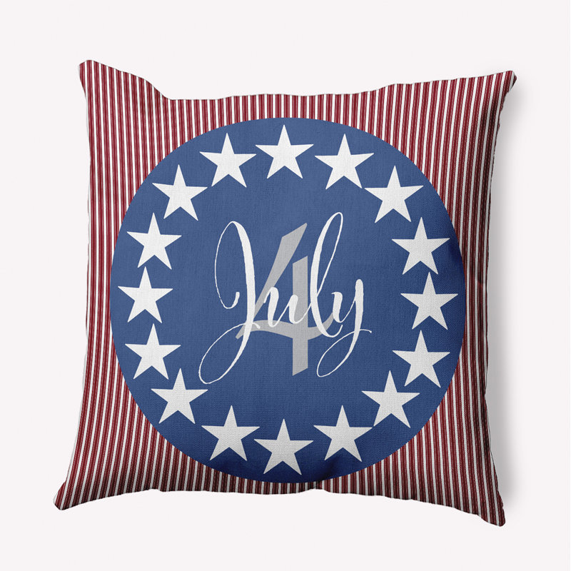 Coussin décoratif réversible Funky Junky, H 16 po x l 16 po, Nautical Navy Geometric