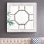 Miroir mural 48 po x 48 po de style antique avec cadre en miroir