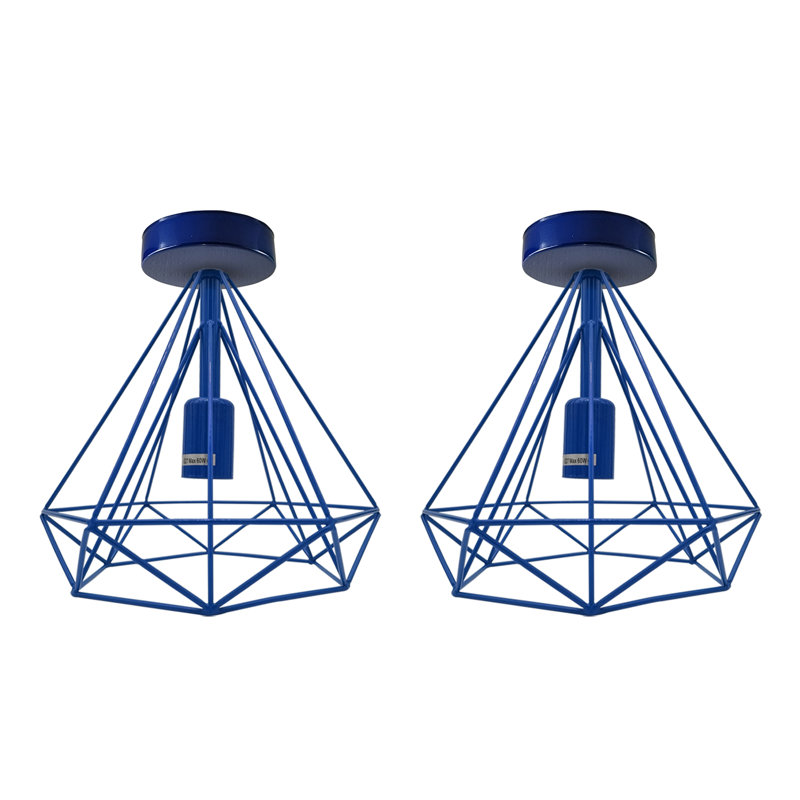 Alissah Flush Mount, Blue