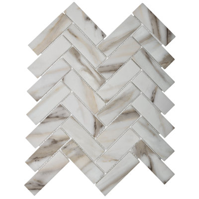 1.2 in. x 3.9 in. Herringbone Matte Tile
