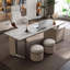 Bureau double caisson en pierre frittée avec tiroirs-776854640