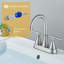 2-handle Bathroom Faucet with Drain Assembly