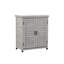 Banc de rempotage gris 31 po x 17 po x 36 po avec rangement et table en métal - Fabriqué à partir de pruche pour un grand jardin extérieur-875435666
