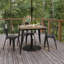 Table de restaurant commerciale intérieure / extérieure en polyester Harewood-582744029-582744025