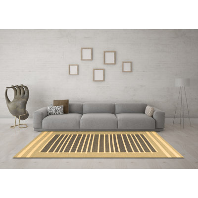 Washable Striped Indoor Rug
