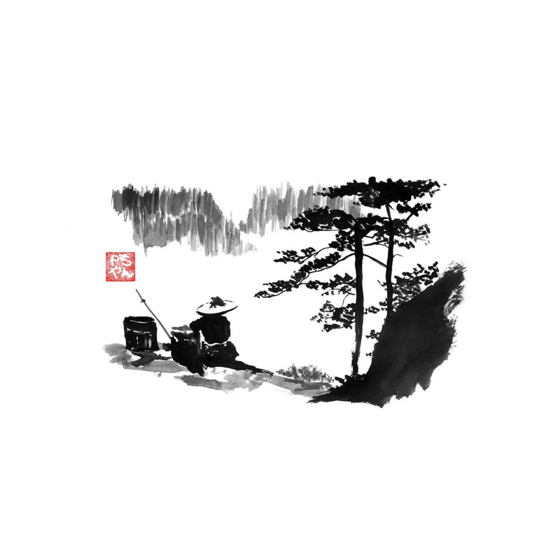 Mountain by Péchane - Print on Canvas, 101.6 cm H x 66.04 cm W x 1.91 cm D, Wrapped Canvas