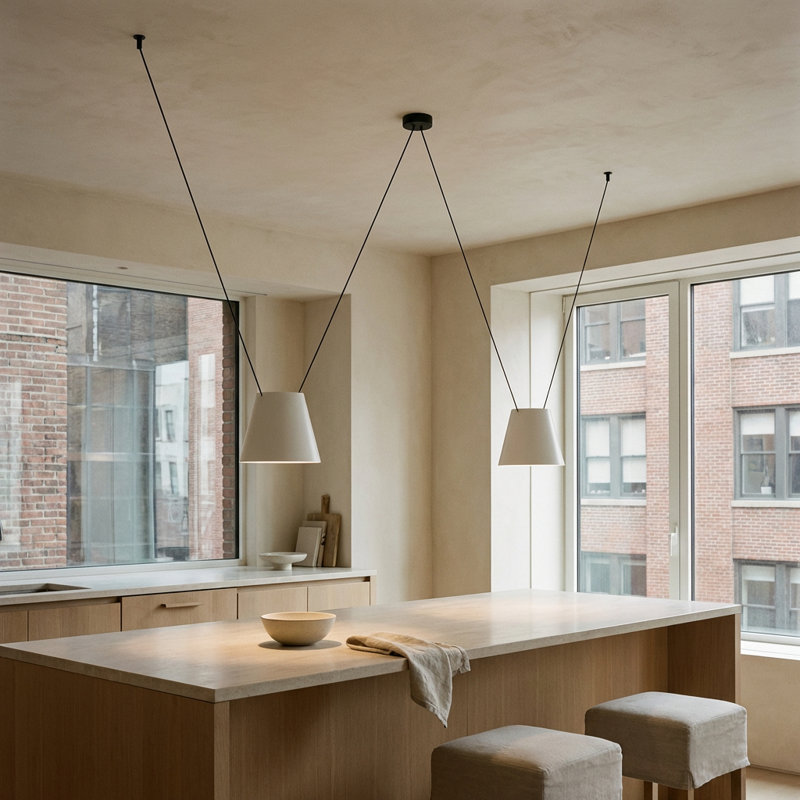 Attic 2 - Light Pendant, 86.63" H x 78.75" W x 9.5" D, Gold