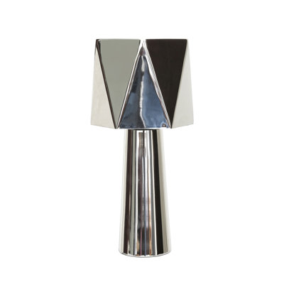 Lampe de table en nickel poli