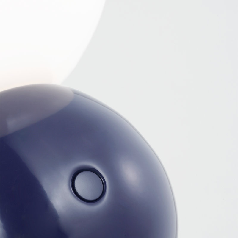 Mini lampe de table portative Anthony, Bleu marine