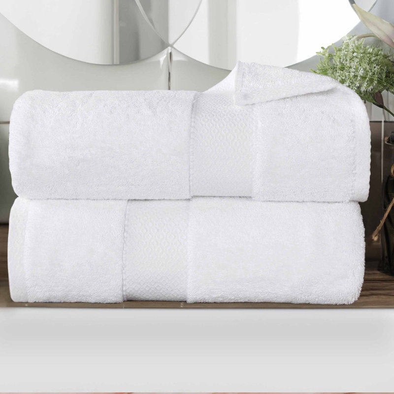Abrianna Egyptian Giza Cotton Bath Sheet, White