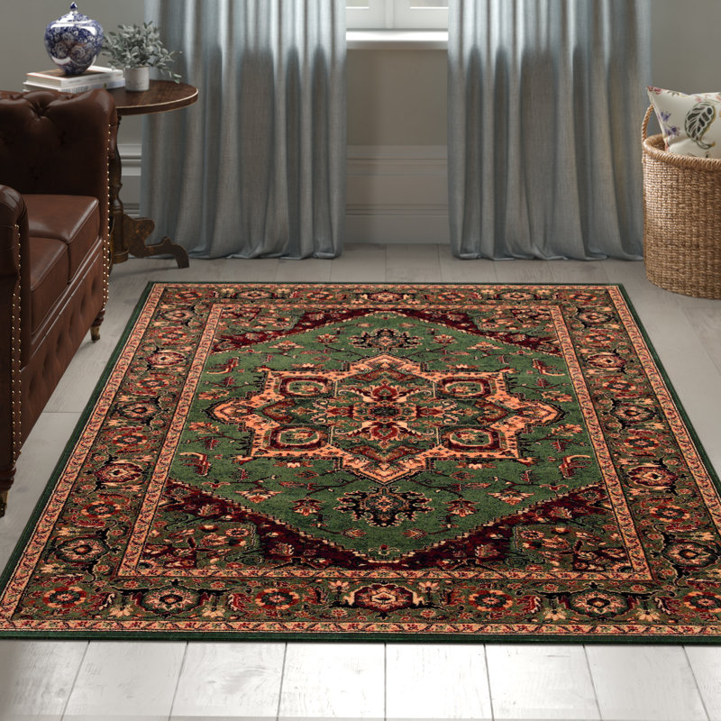 Pine Grove Oriental Wool Area Rug, Rectangle 135 x 200cm