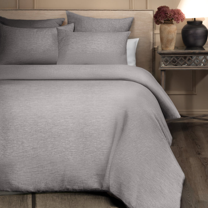 Housse de couette Damara, Gris, Housse de couette très grand super
