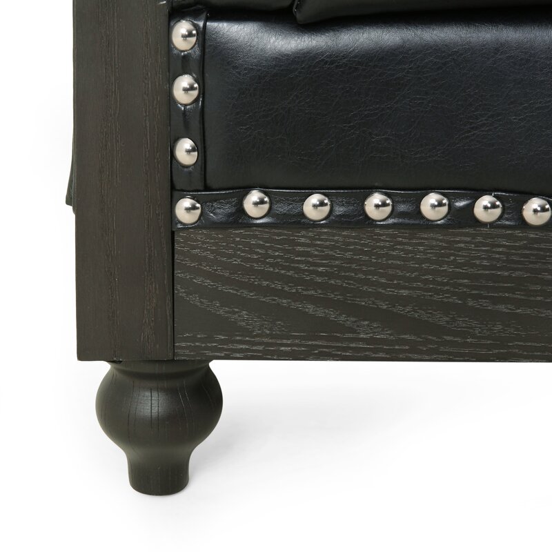 Alcott Hill® Pausch 78.75'' Faux Leather Sofa & Reviews | Wayfair
