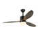 Asira 52" 3-Blade Reversible Wood Ceiling Fan with LED Lights and Remote 6-Speed