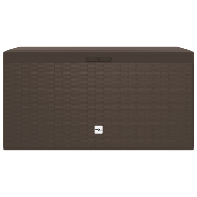 WFX Utility 114cm W 290L Water Resistant Plastic Lockable Deck Box, Brown