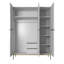 Alidia 3 Door Manufactured Wood Wardrobe-48782429