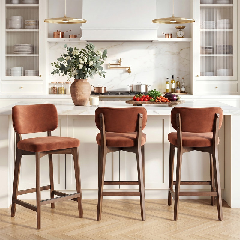Tabouret de bar 25,5 po, Rouge