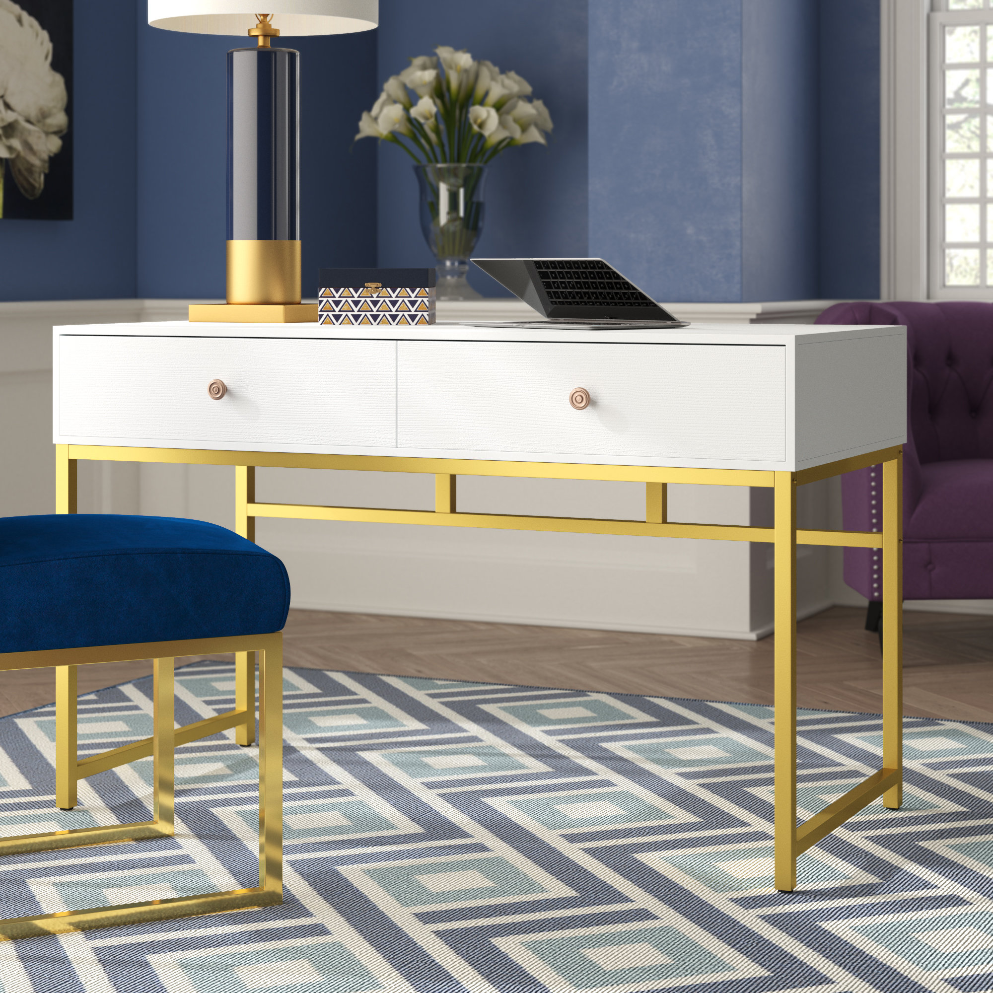 Mercer41 Hansel Reversible Writing Desk & Reviews | Wayfair