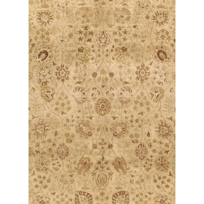 Wool Oriental Area Rug, Rectangle 6' x 9'
