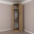 Traditional Wardrobe in Oak Finish, 29.1 x 92.5 x 20.5 inches | 100% Melamine Coated Particle Board, Thickness: 0.7 inches | Stylish Storage Solution for Bedroom & Living Room, Durable & Elegant Design-1571063775-1571063774