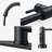 FURUISI Pull Out Single Handle Kitchen Faucet with Soap Dispenser-95197683