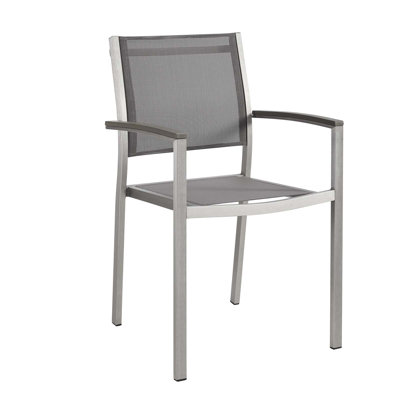 Shore Mesh and Aluminum Outdoor Patio Dining Chair