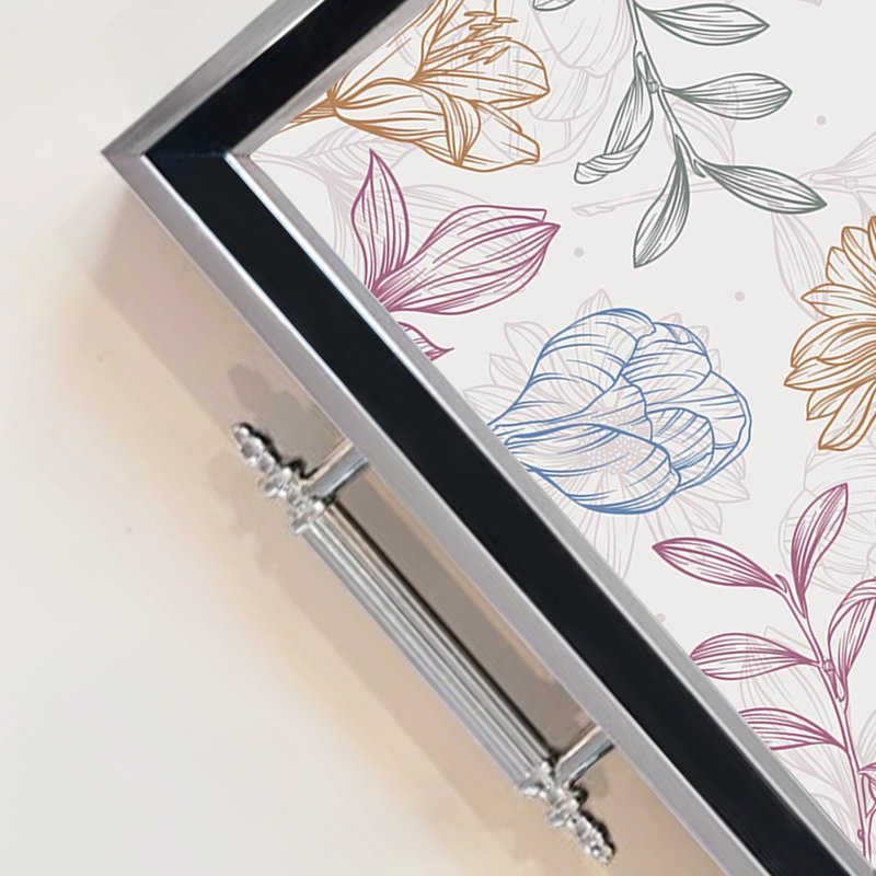 Élégant plateau en verre de 19,7 po x 11,4 po x 1,4 po | Fabrication 100% verre durable | Facile à nettoyer avec un chiffon humide | Idéal pour le service, la présentation décorative et l'organisation | Ajout élégant à la décoration intérieure