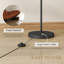 HOMCOM LED Floor Lamp with Dimmable Colours Temperature & Brightness, Black