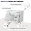Meuble-lavabo 47 po sans lavabo, armoire seulement, 2 portes et 8 tiroirs, système de fermeture en douceur, design classique, blanc-599922278-599922281