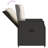  Garden Dining Set Black, Cream White