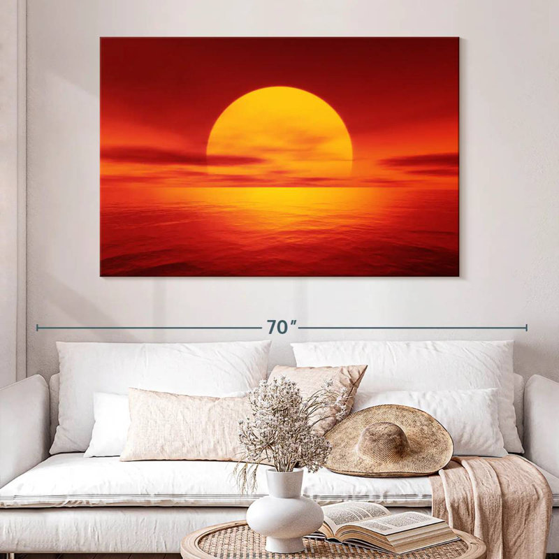 Alvord Red Orange Sunset, 34" H x 51" W