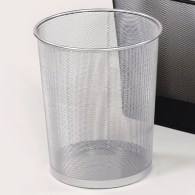 Ensemble de poubelle en acier inoxydable à 5 gallons en maille