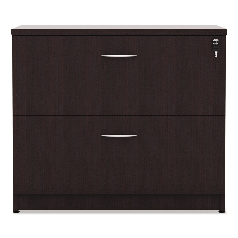 Espresso 34'' Wide 2-Drawer Lockable Lateral File Cabinet