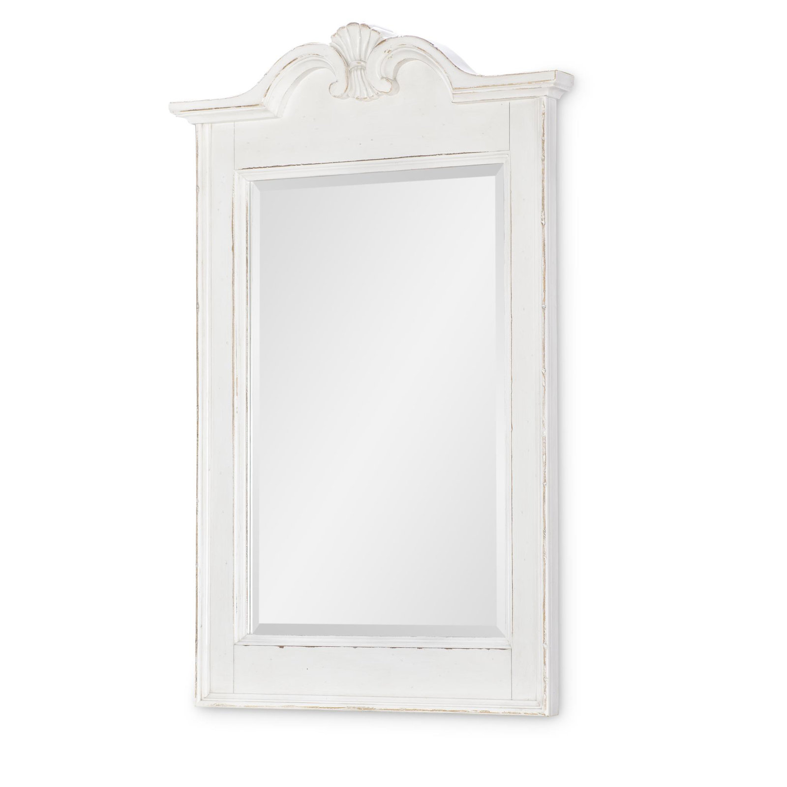Country Living Scalloped Mirror, White