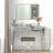 Mirrored Vanity Table Diamond Inlay 2-Drawer
