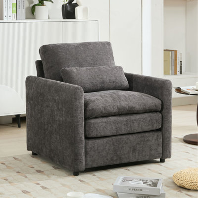 Fauteuil rembourré 31,9 "surdimensionné et confortable