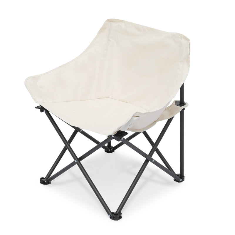 Chaise de camping pliante portative avec sac de transport Nimete, idéale pour la randonnée, la plage et la pêche