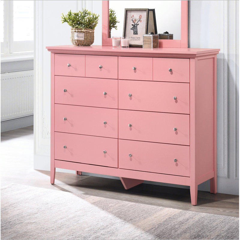 Charmante commode décontractée rose, Rose