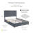Upholstered Platform Storage Bed-68620220-68620219