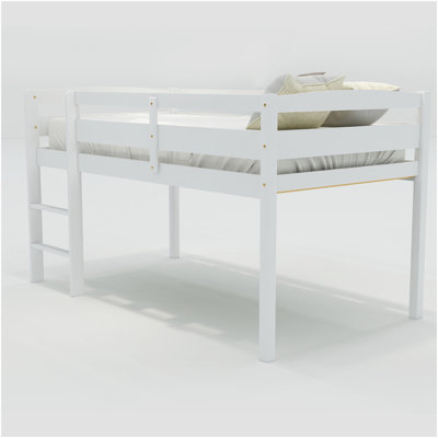 Twin Wood Loft Bed Low Loft Beds With Ladder,Twin