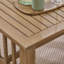 Ensemble de conversation de jardin en bois massif pour 4 personnes Vita - Table de patio moderne et chaises