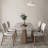 Grey + Nut-brown Sintered Stone tabletop Dining Table-111096069