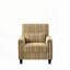 Fauteuil d'appoint moderne rembourré avec garniture cloutée, rembourrage en mousse haute densité et structure en bois massif pour une assise polyvalente.-50012815