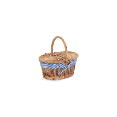 Wicker Child sized Lined Hamper Basket