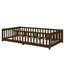 Lit simple au sol avec clôture, sans porte-1491635566