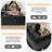 Oversized Modular Sofa Bed, Boneless U-Shaped Sectional with Movable Ottomans, No Assembly Convertible Sleeper Couch-183443033-193117136