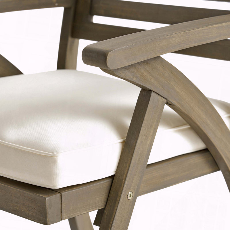 Chaise d'extérieur en bois d'acacia