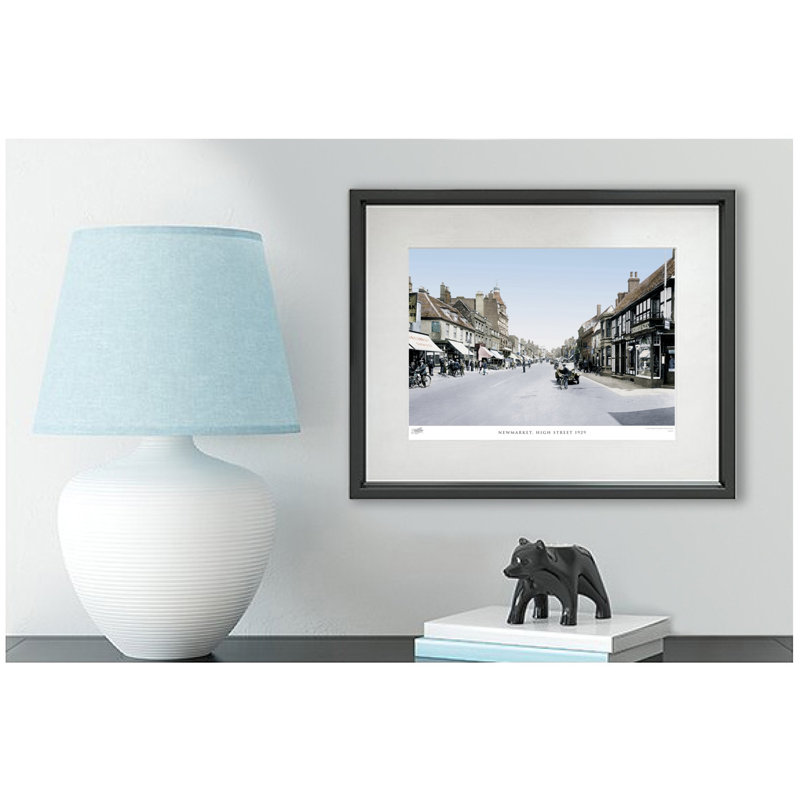 Newmarket, High Street 1929 by Francis Frith - Single Picture Frame Print, 60cm H x 80cm W  x 2.3cm D